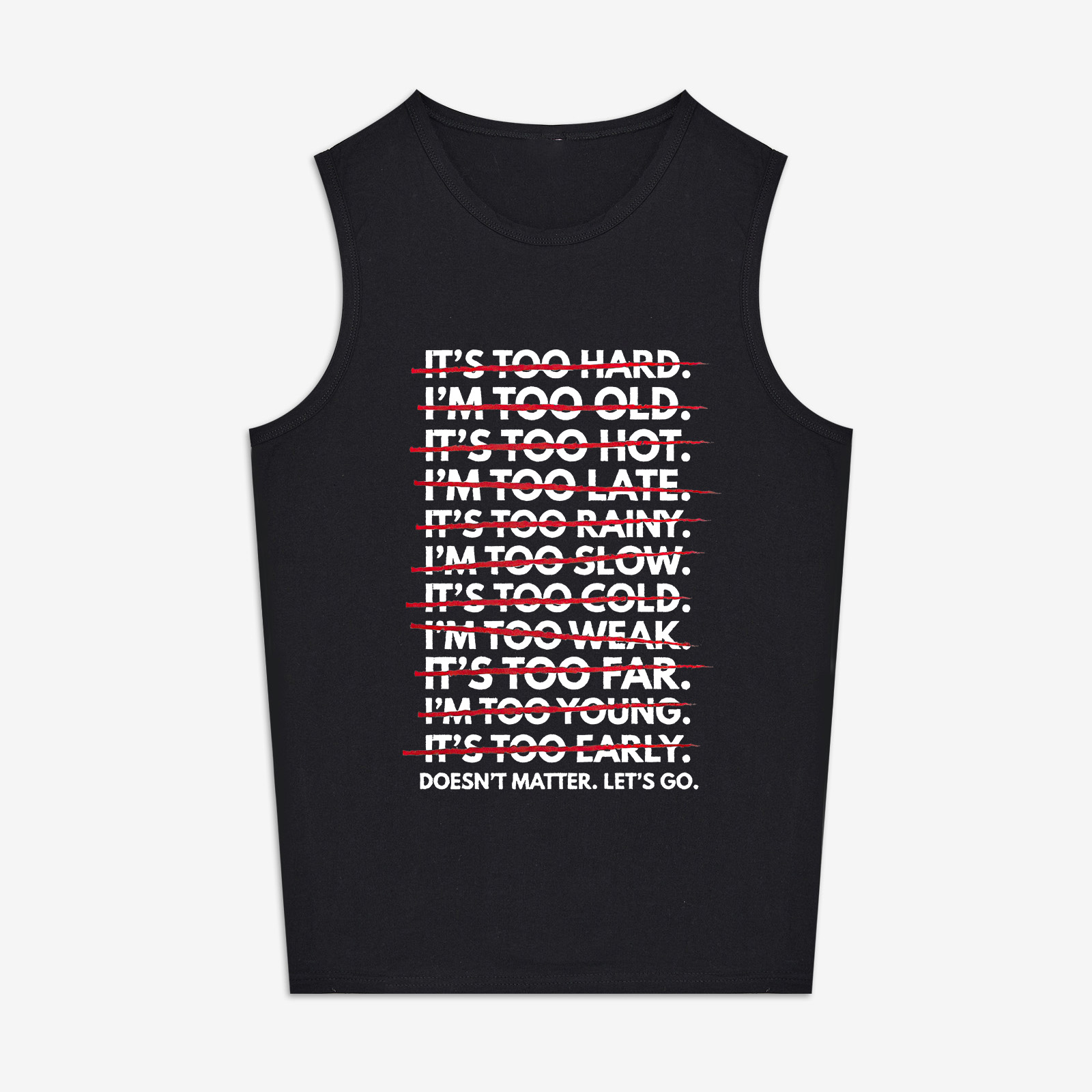 Doesn't Matter. Let's Go Printed Women's Vest