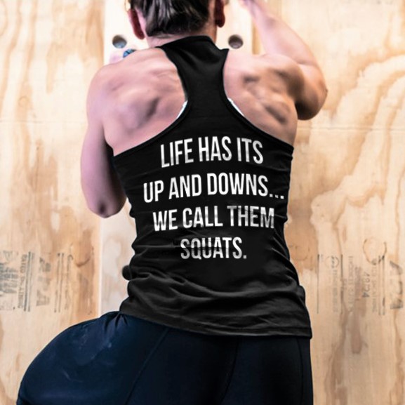 Life Has Its Up And Downs... Print Women's Tank Top-traneing