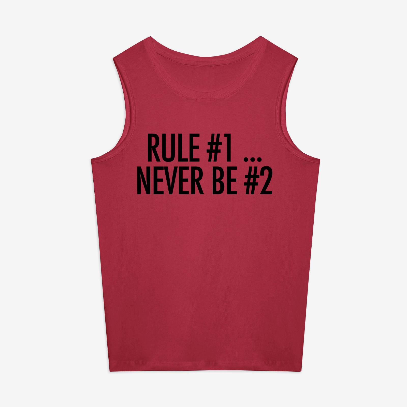 Rule #1... Never Be #2 Print Women's Vest