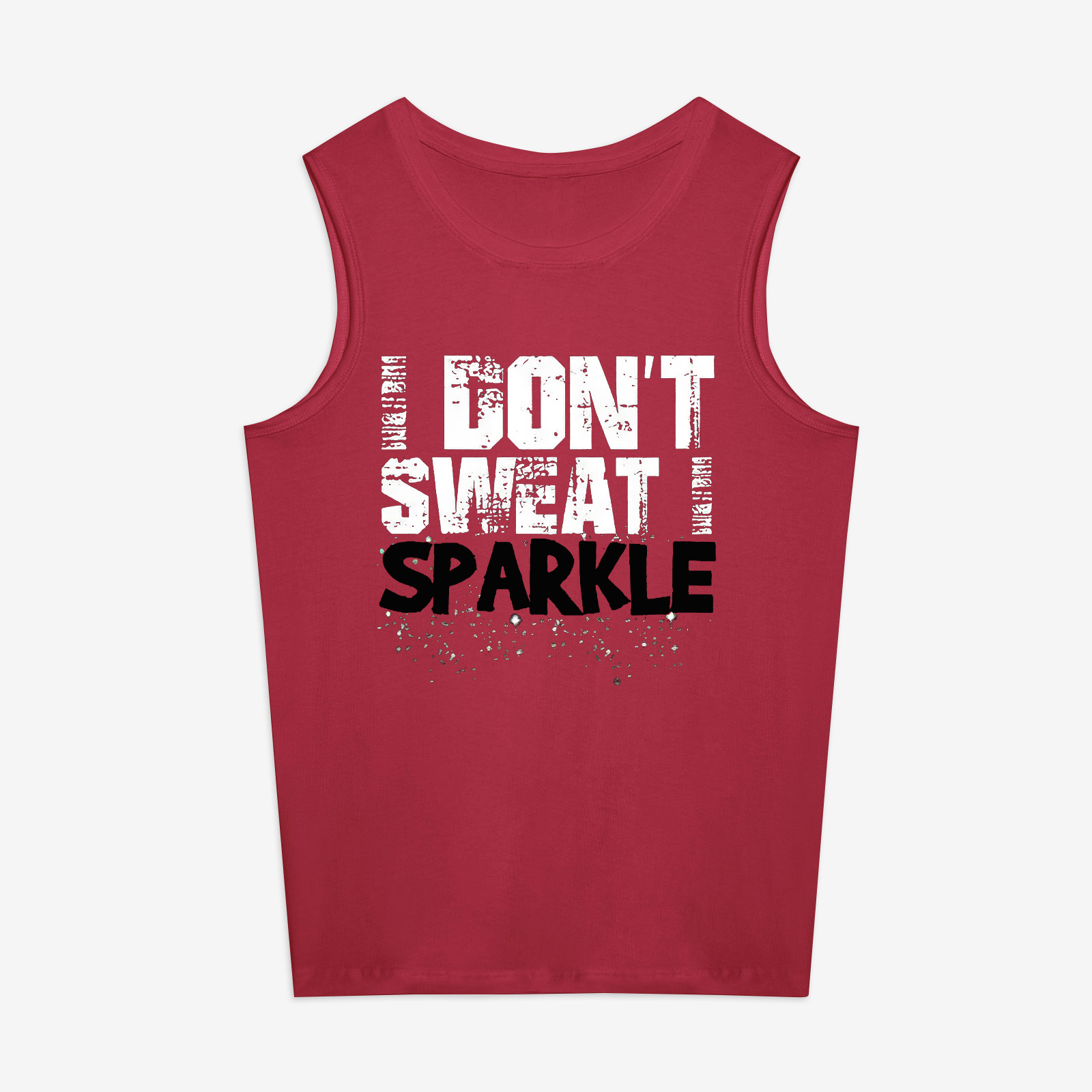I Don't Sweat I Sparkle Printed Women's Vest