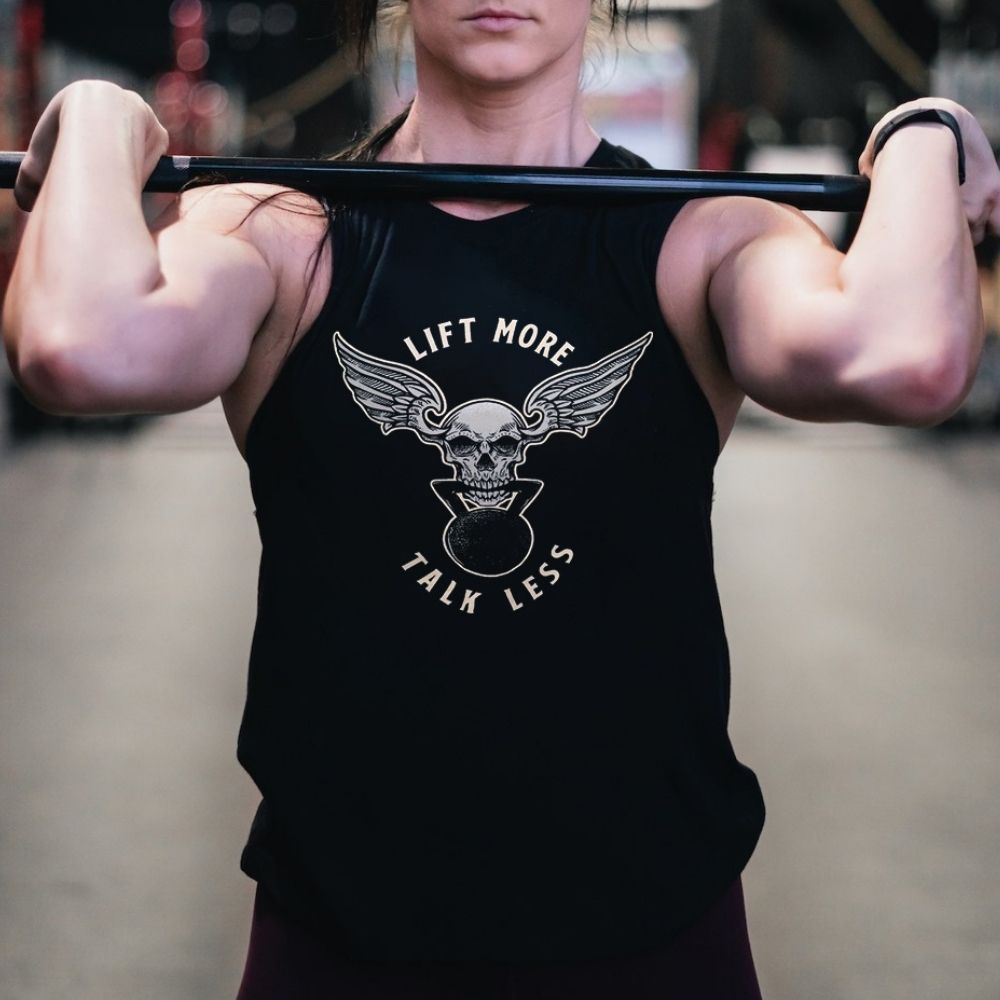Lift More Talk Less Printed Women's Vest