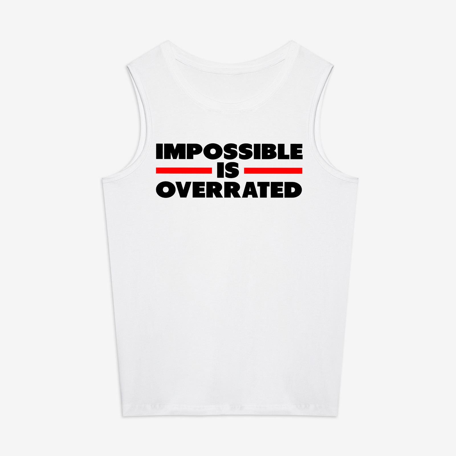 Impossible Is Overrated Printed Women's Vest