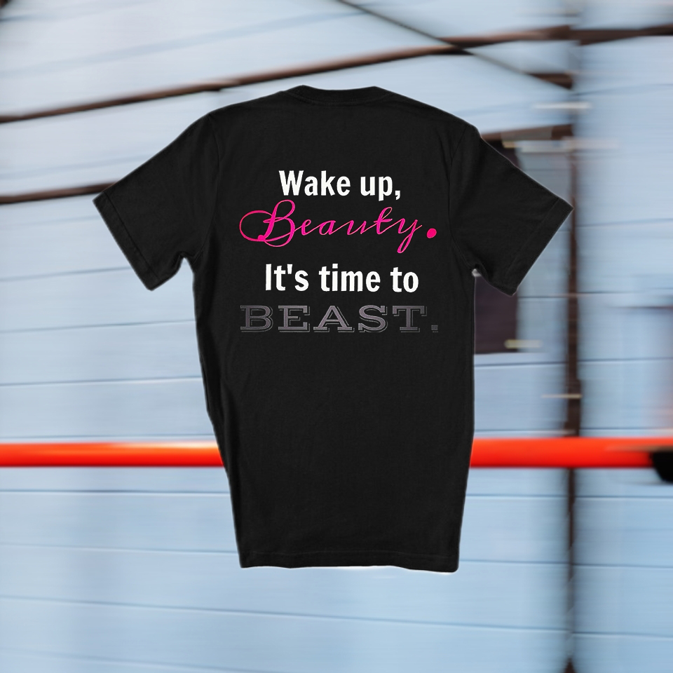 Wake Up, Beauty Printed Women's T-shirt