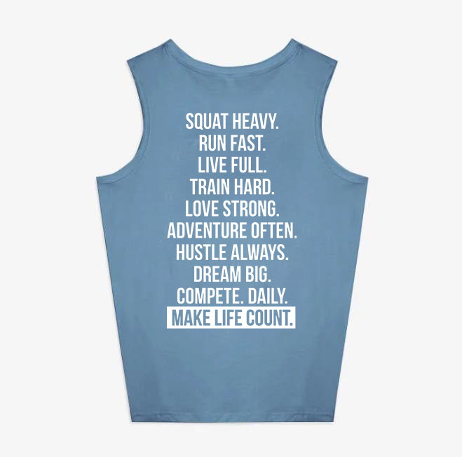 Make Life Count Printed Women's Vest