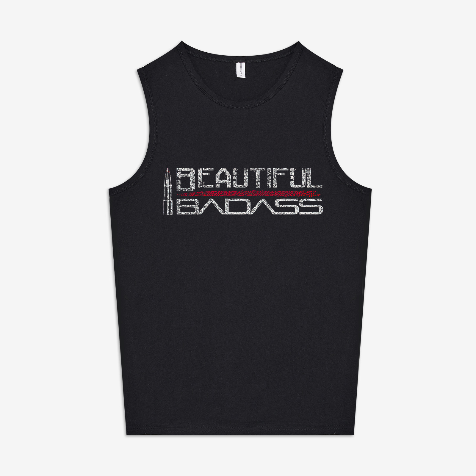 BEAUTIFUL BADASS Print Women's Vest