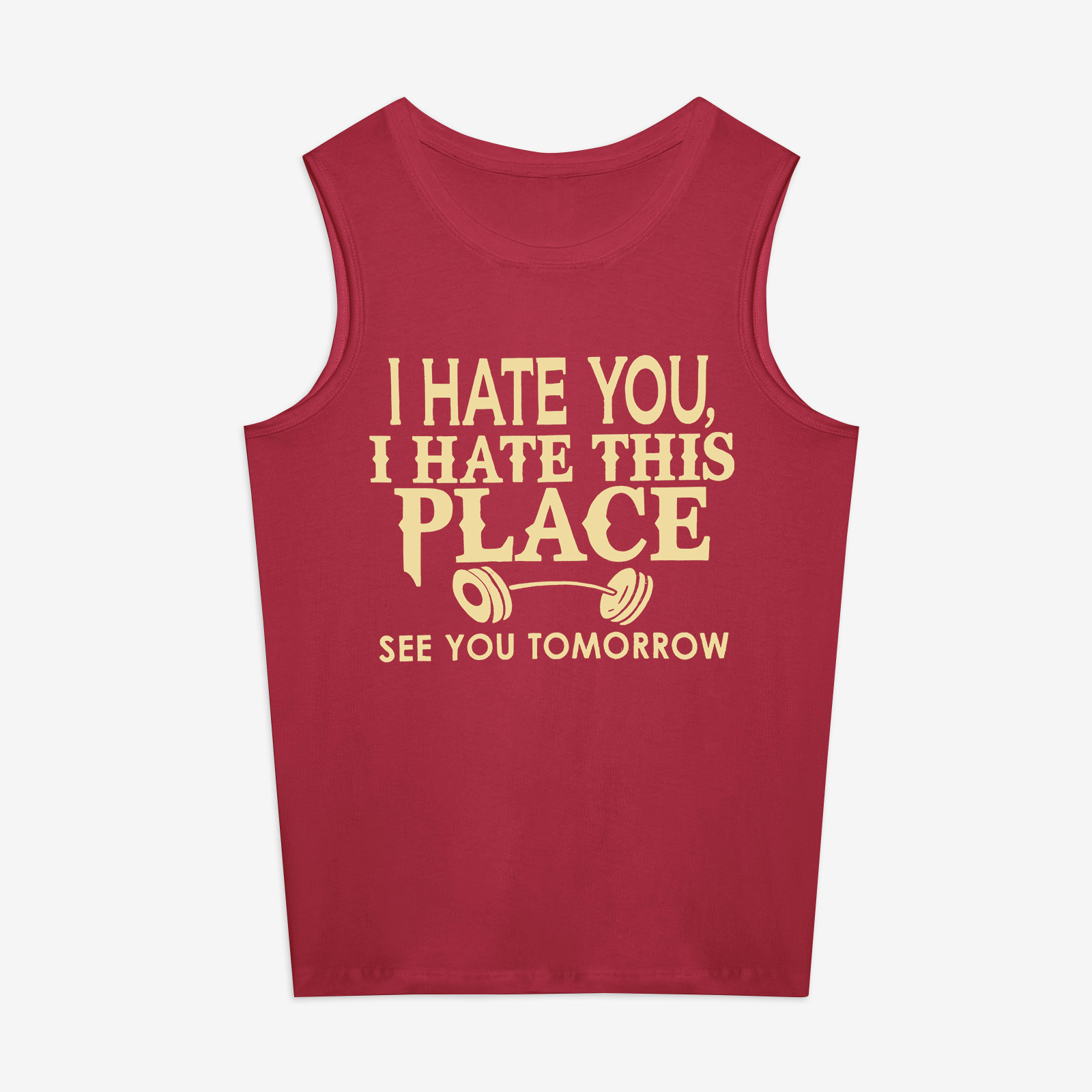 I Hate You, I Hate This Place Printed Women's Vest