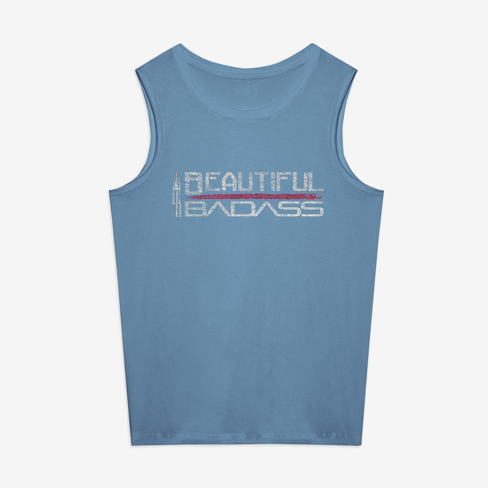 BEAUTIFUL BADASS Print Women's Vest