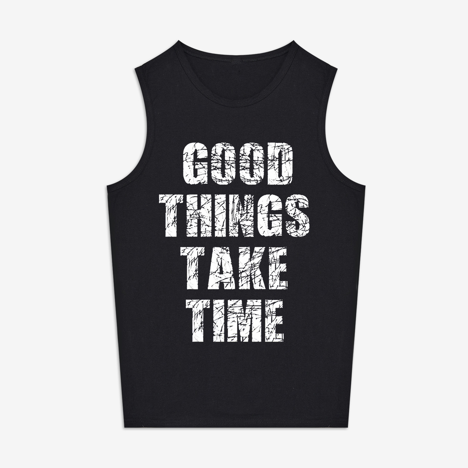Good Things Take Time Printed Women's Vest