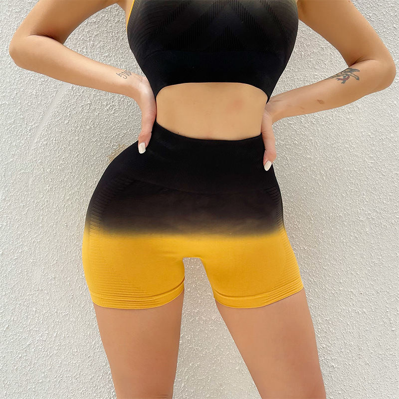 Fitness Skinny Running Sports Shorts-traneing