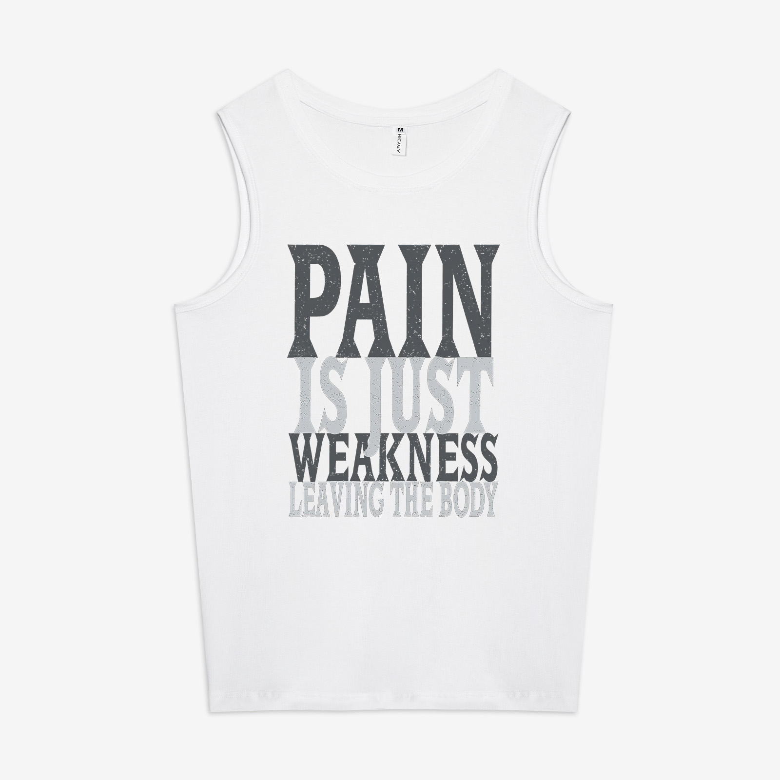 Pain Is Just Weakness Leaving The Body Printed Women's Vest