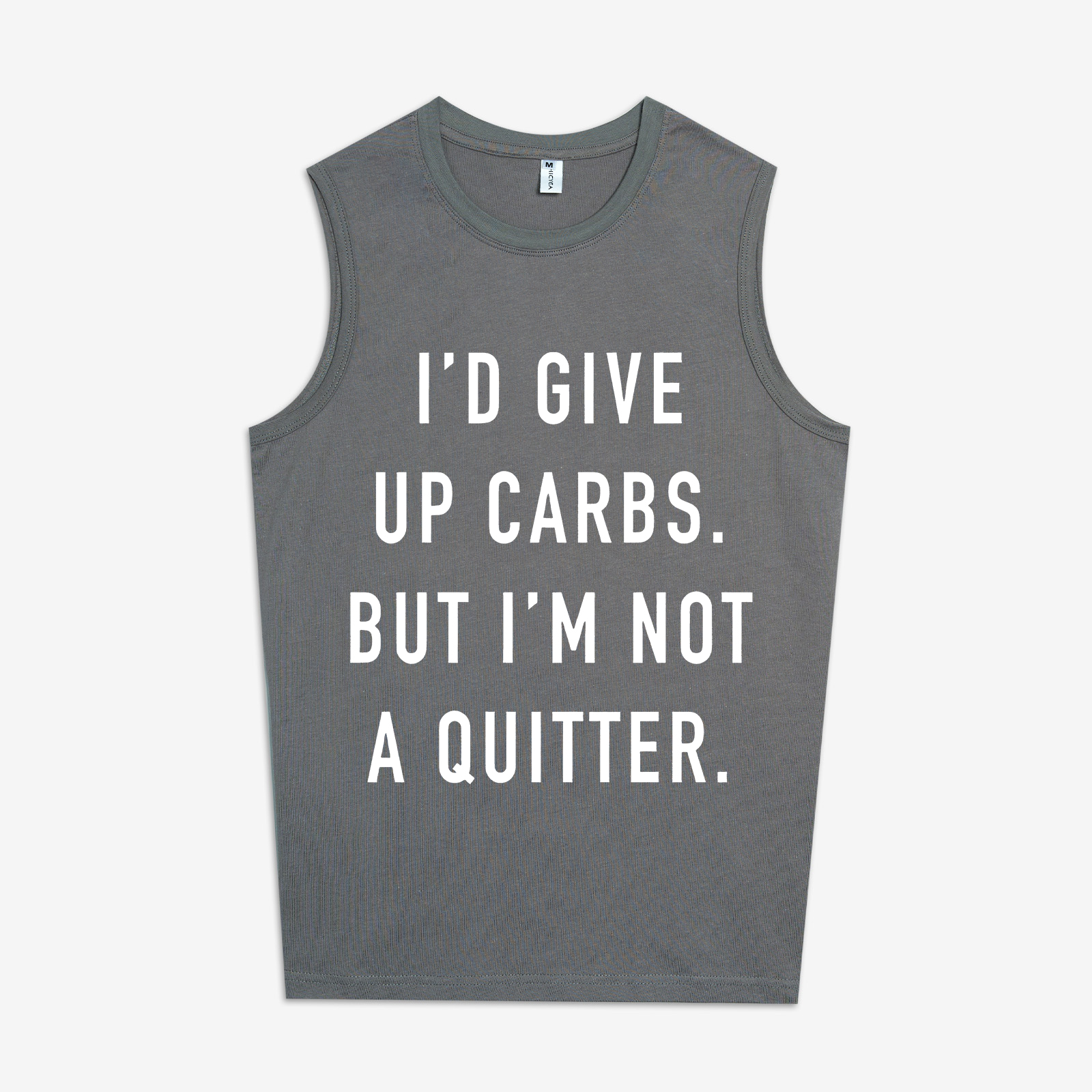 I'd Give Up Carbs.But I'm Not A Quitter Printed Women's Vest