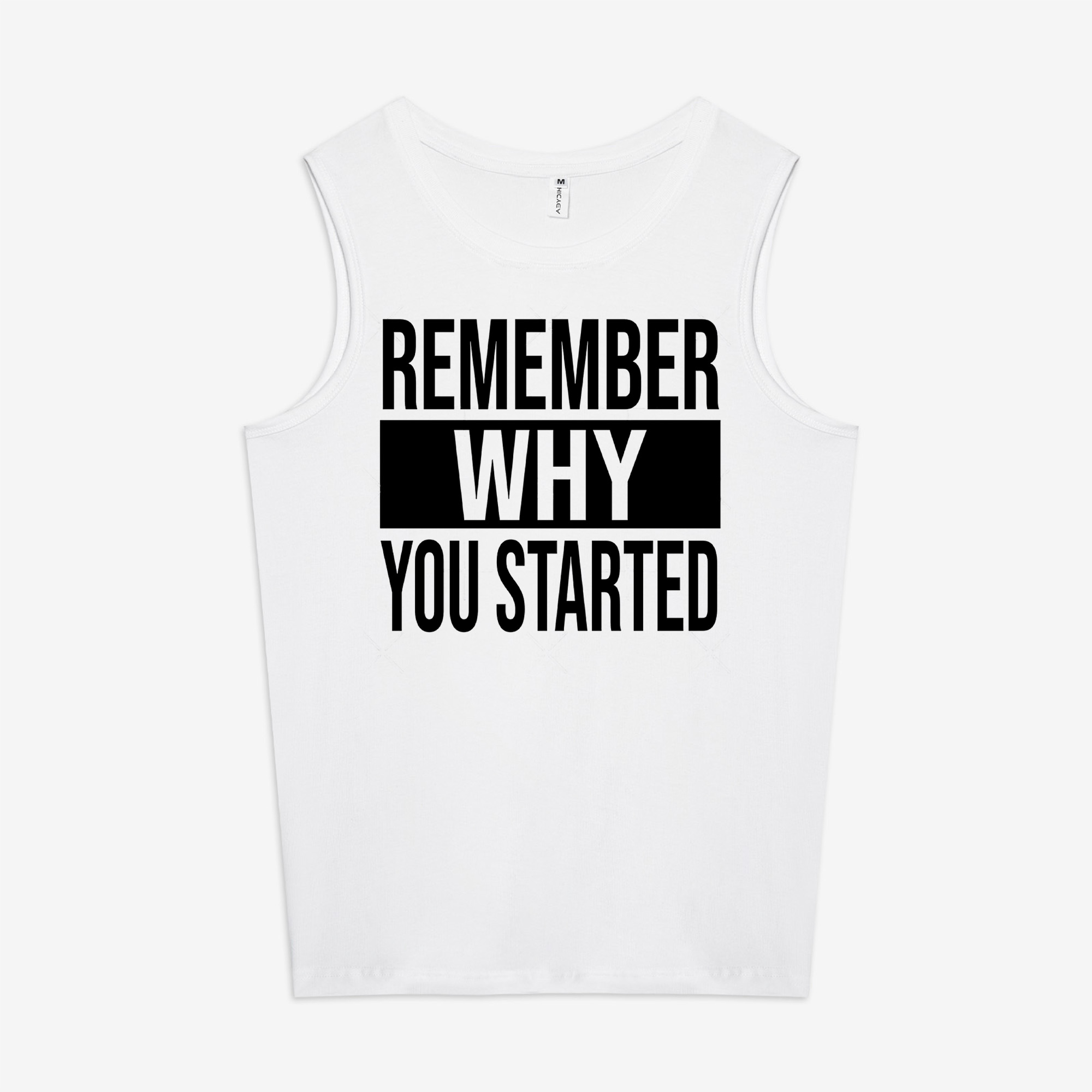 Remember Why You Started Printed Women's Vest