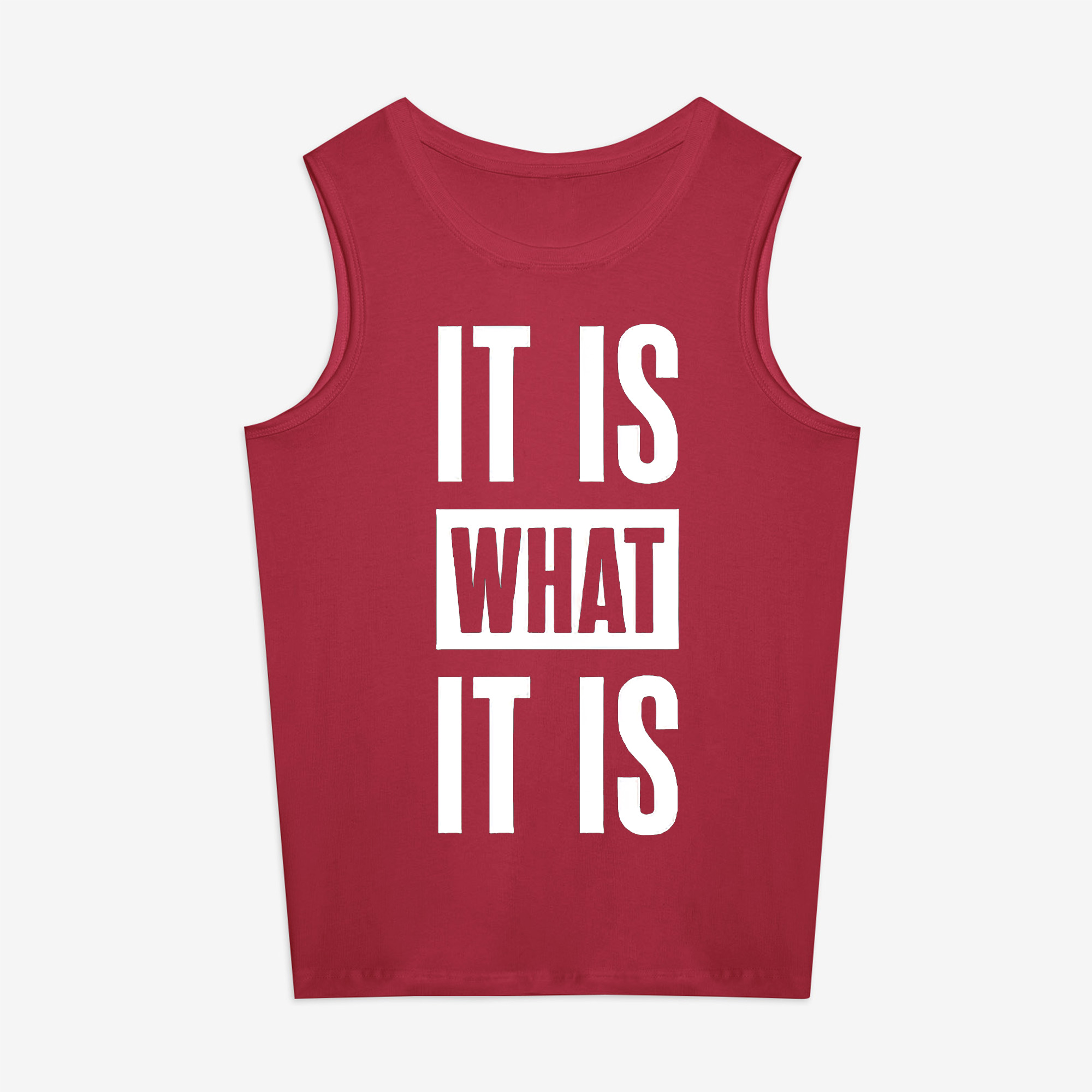 It Is What It Is Printed Women's Vest