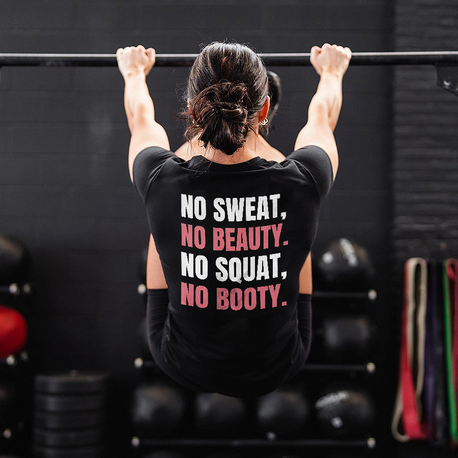 No Sweat, No Beauty Printed Women's T-shirt