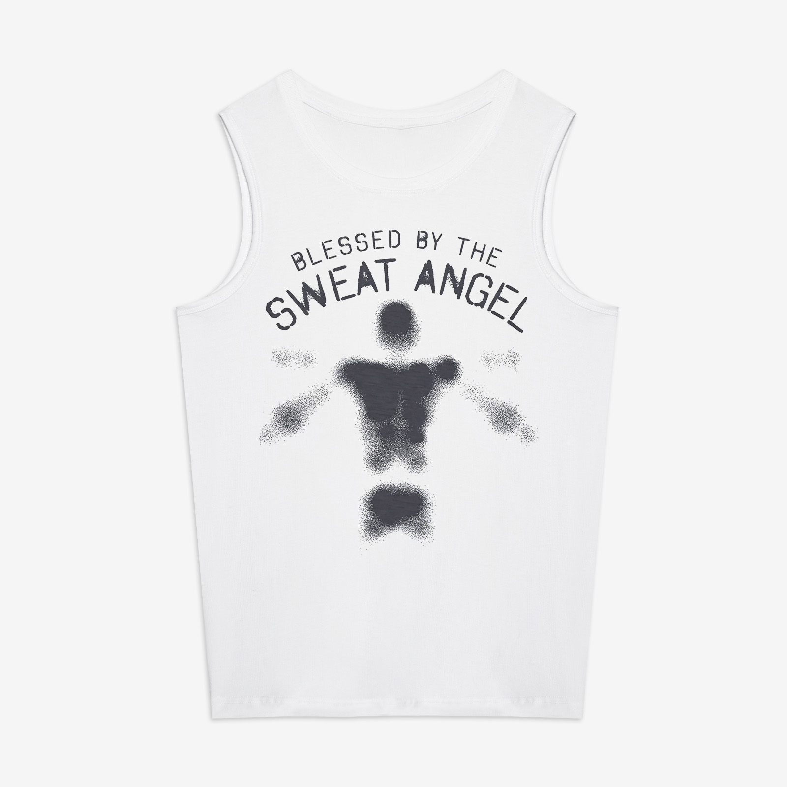 Blessed By The Sweat Angel Printed Women's Vest
