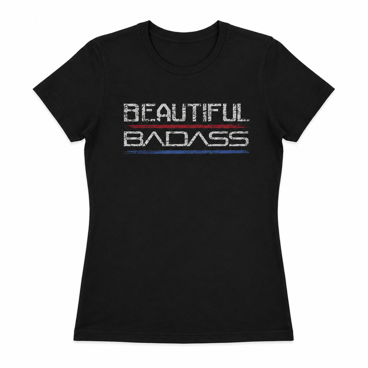BEAUTIFUL BADASS Printed Women's T-shirt