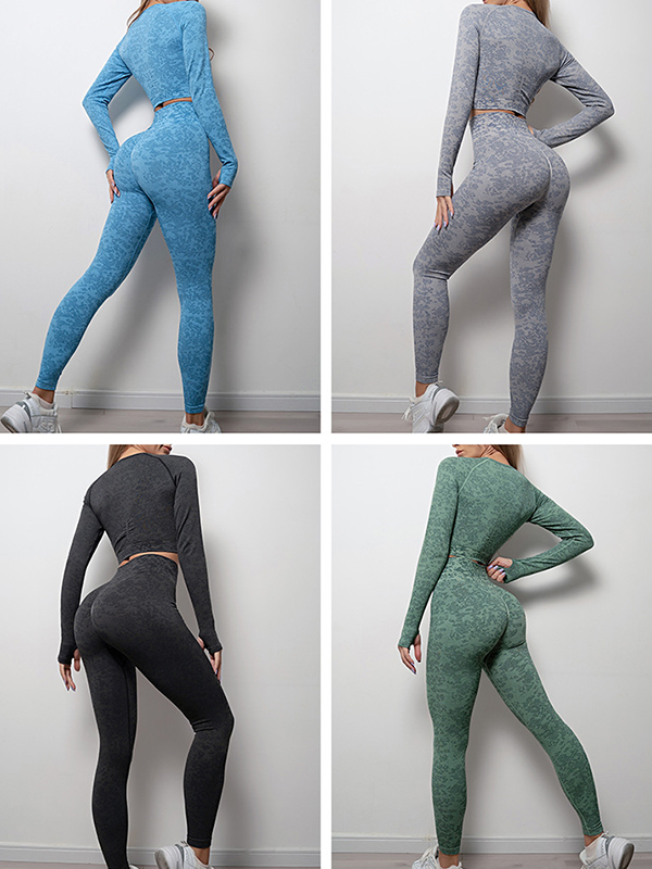Running Sportswear Yoga Long Sleeve Slim Tops-traneing