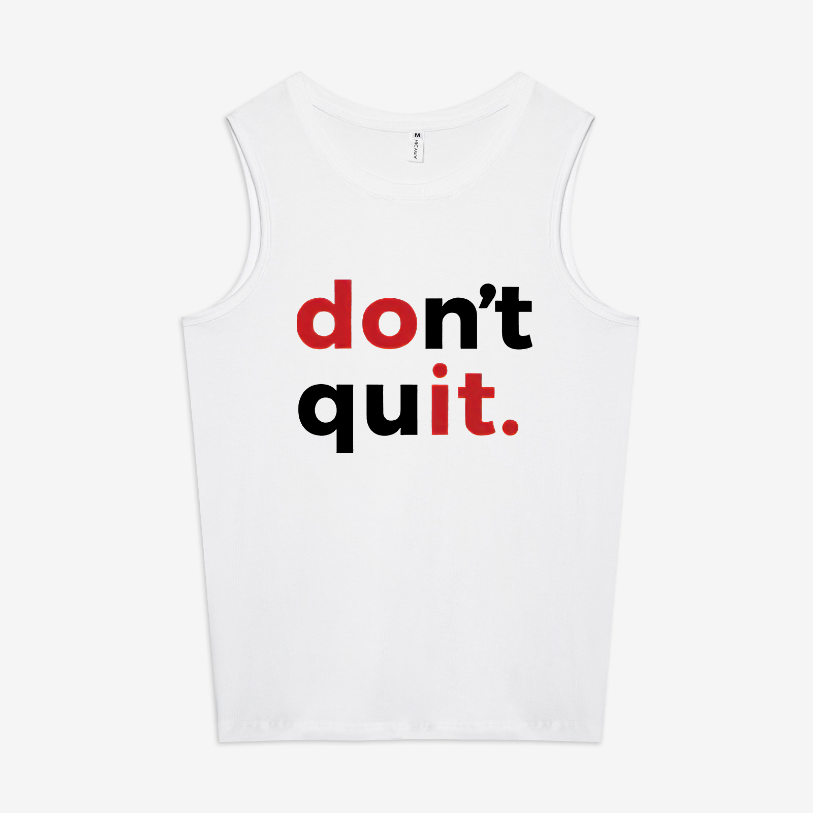 Don't Quit Printed Women's Vest