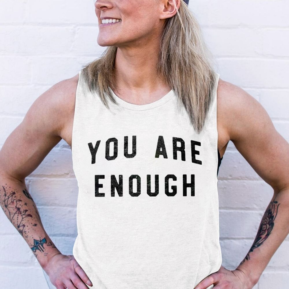 You Are Enough Printed Women's Vest