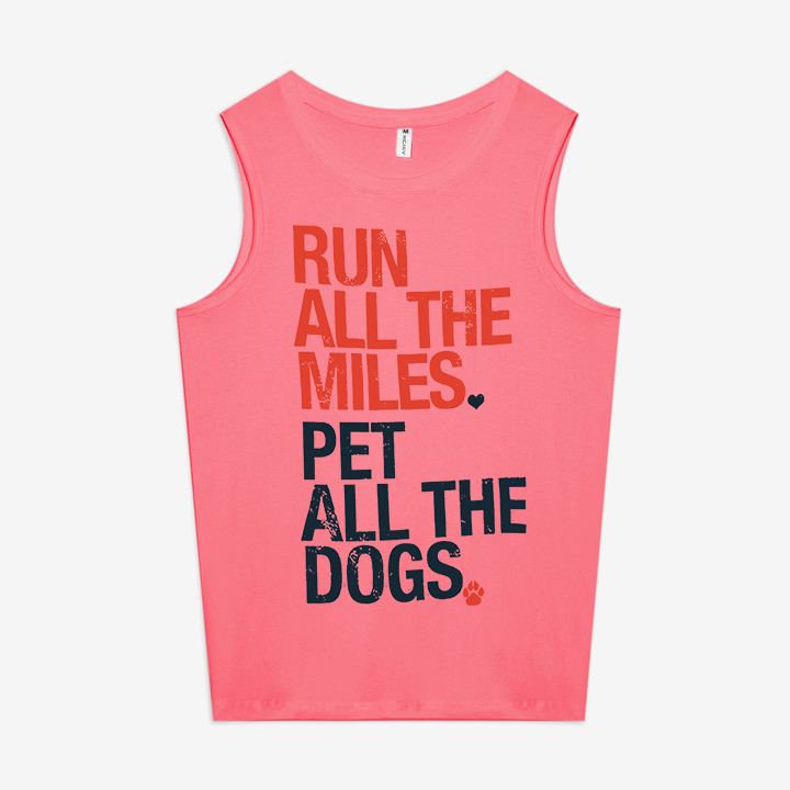 Run All The Miles Printed Women's Vest