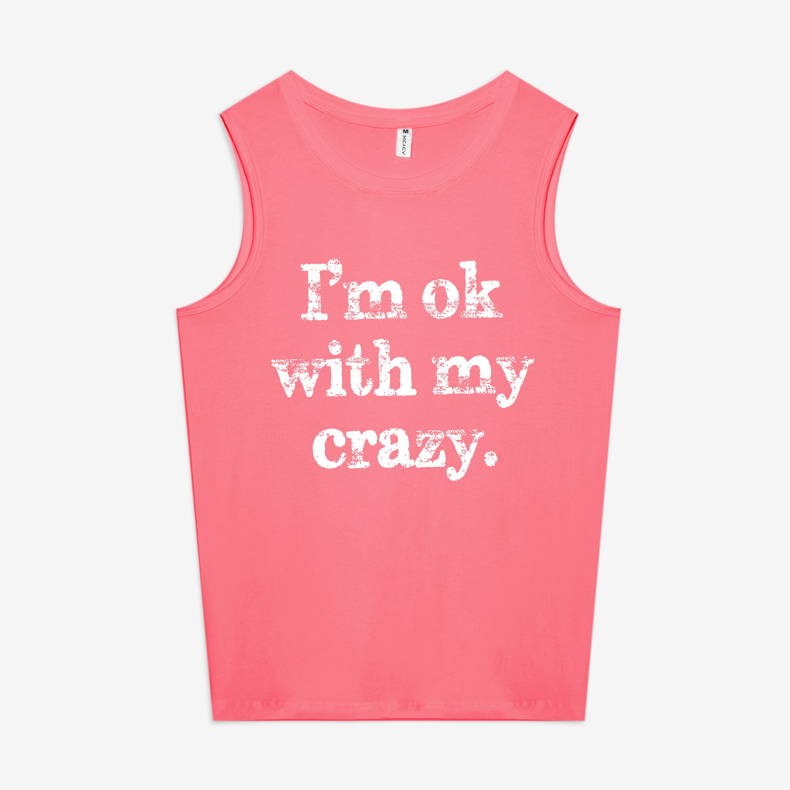 I'm Ok With With My Crazy Printed Women's Vest
