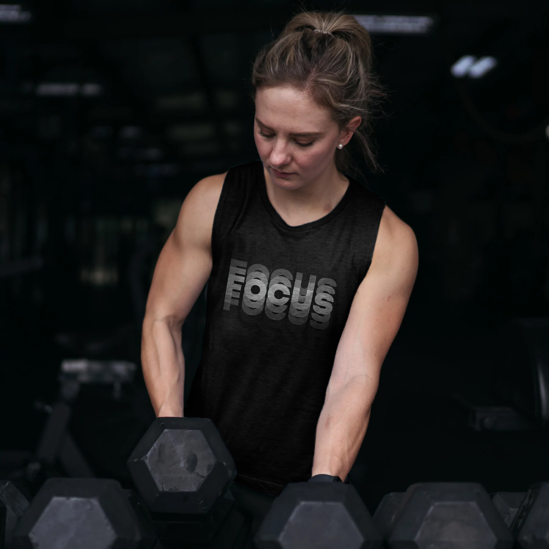 Focus Printed Women's Vest