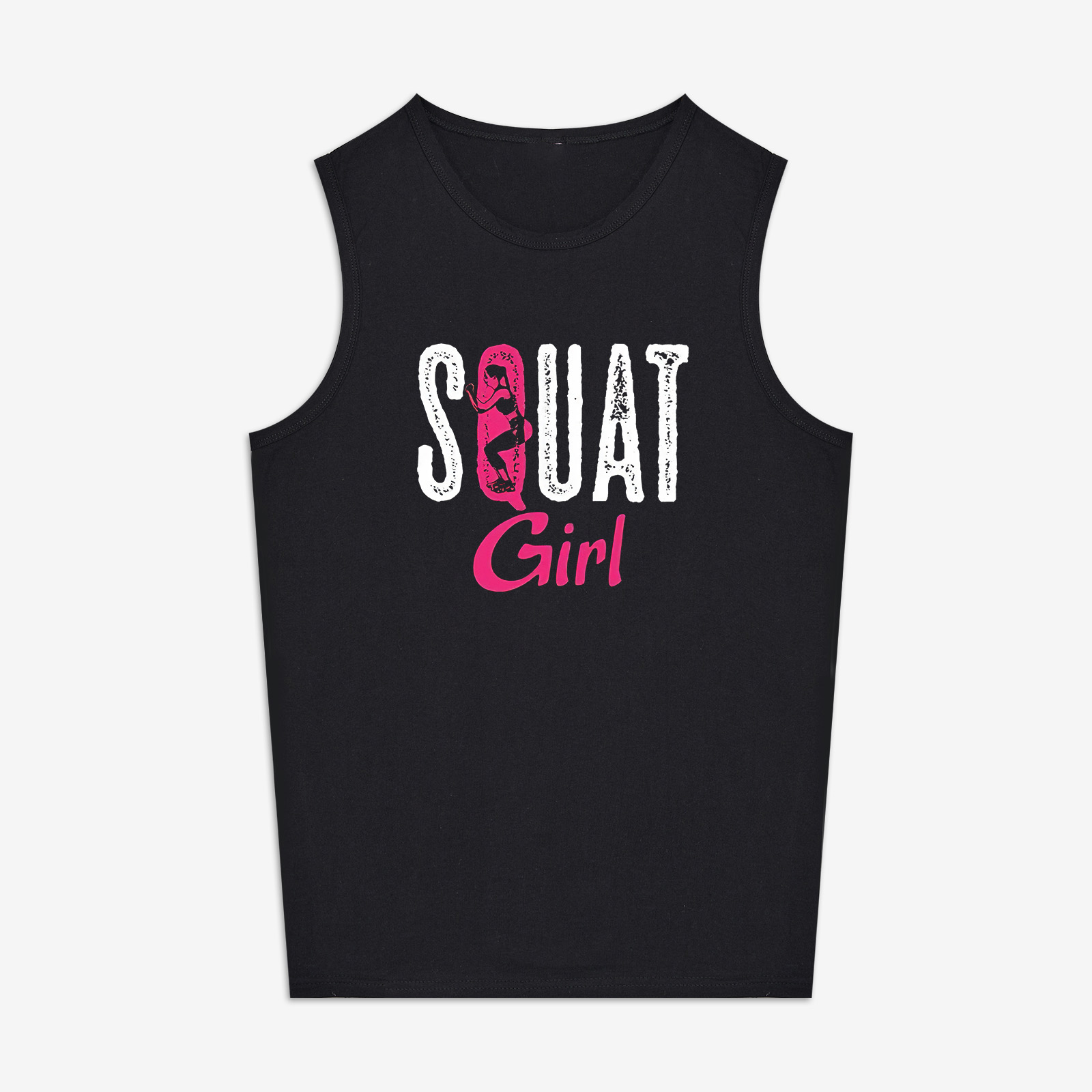 Squat Girl Print Women's Vest