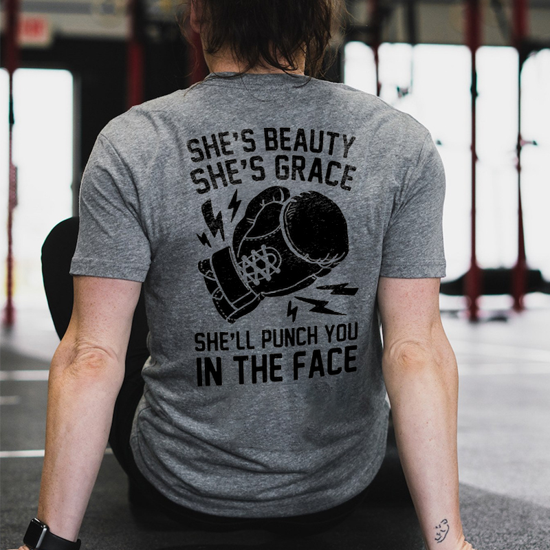 She's Beauty Printed Women's T-shirt