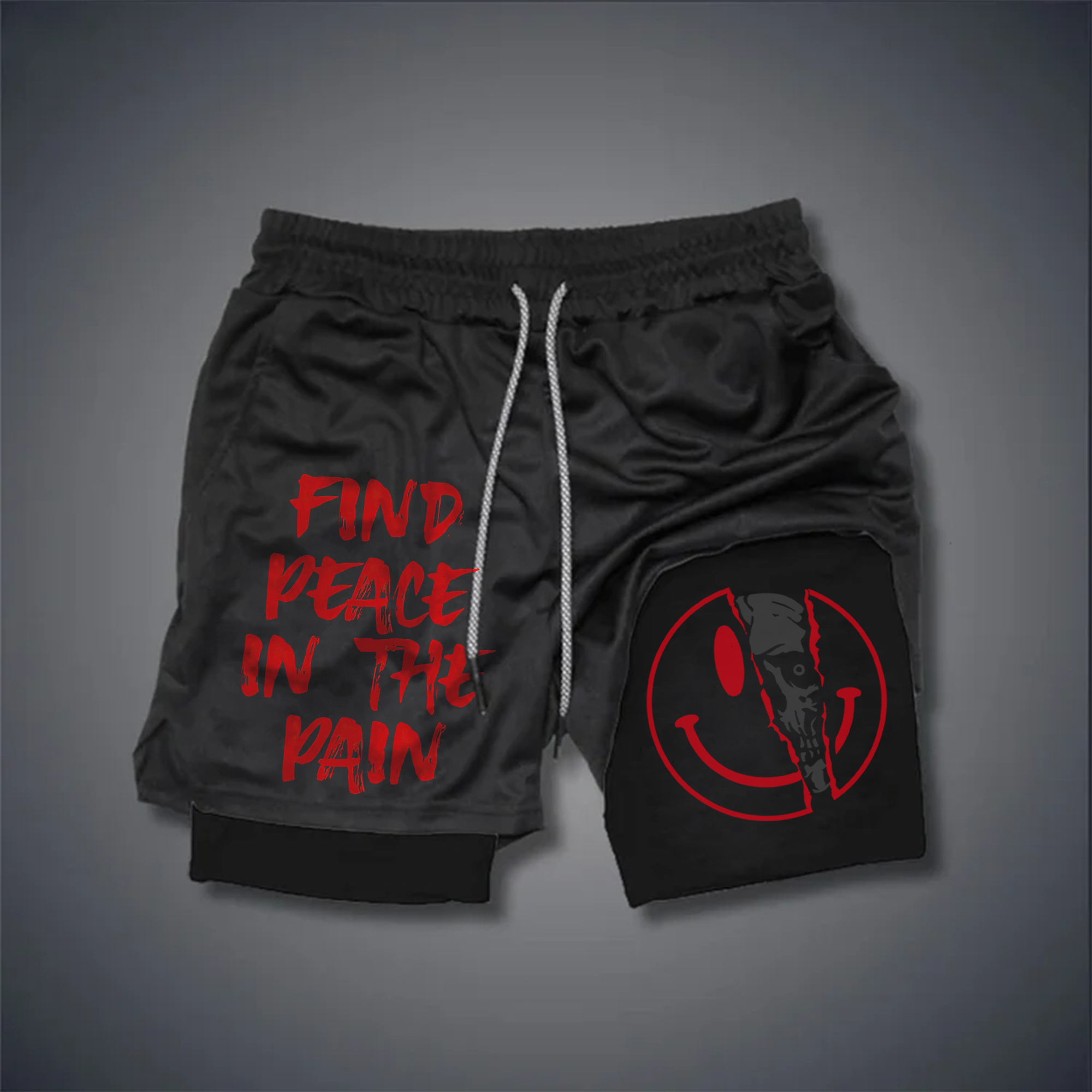 Find Peace In The Pain Print Men's Shorts