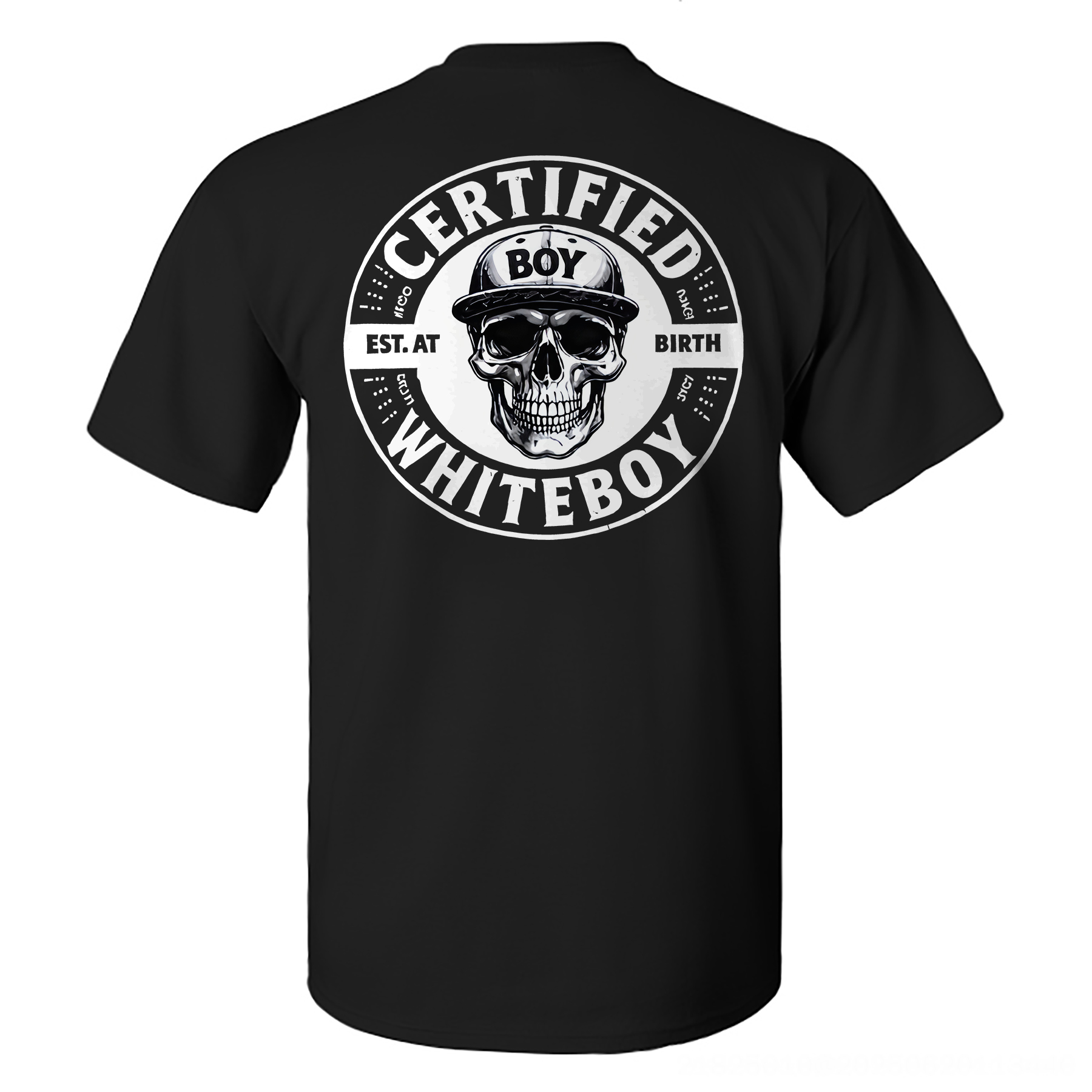 Certified Whiteboy Printed Men's T-shirt Image - 2