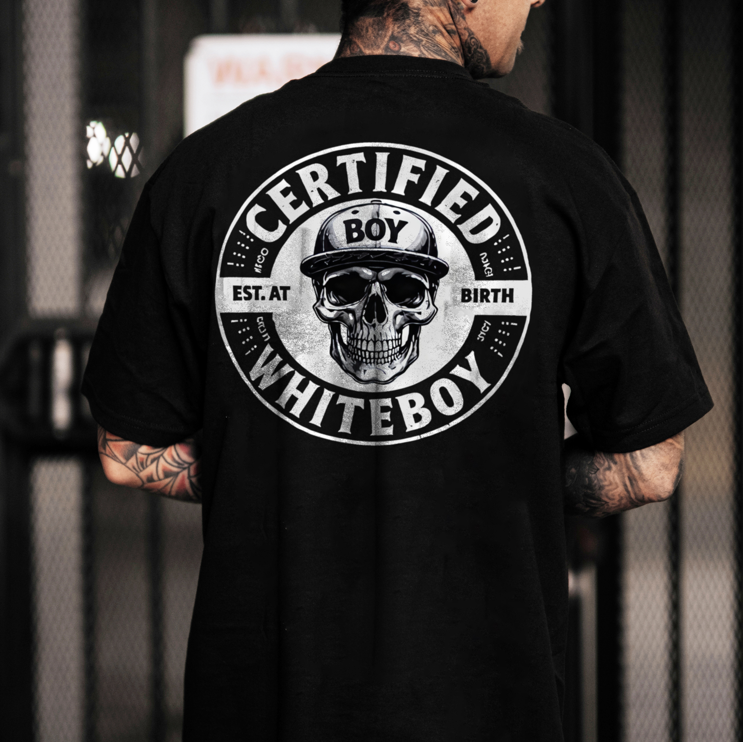 Certified Whiteboy Printed Men's T-shirt Image - 1