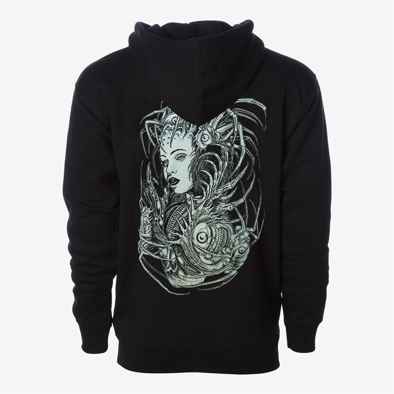  Sea Monster Girl Figure Printed Men's Hoodie-Ranbybox
