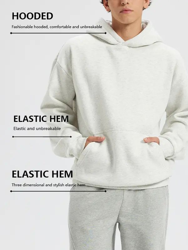 Cotton Hooded Sweatshirt
