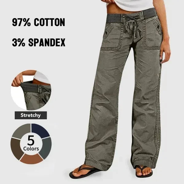 💚 FINAL SALE ⚡ 8 FOR ONLY $24.99! Women’s High-Stretch Mid-Rise Straight Leg Pants – Comfortable Everyday Fit