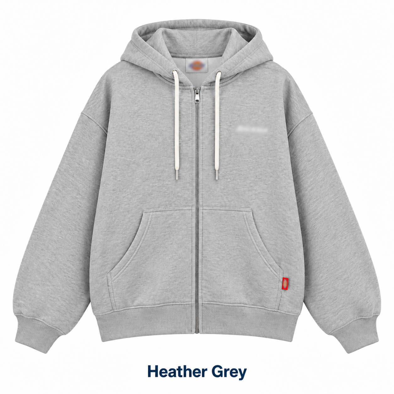 Heather Grey zip-up hoodie