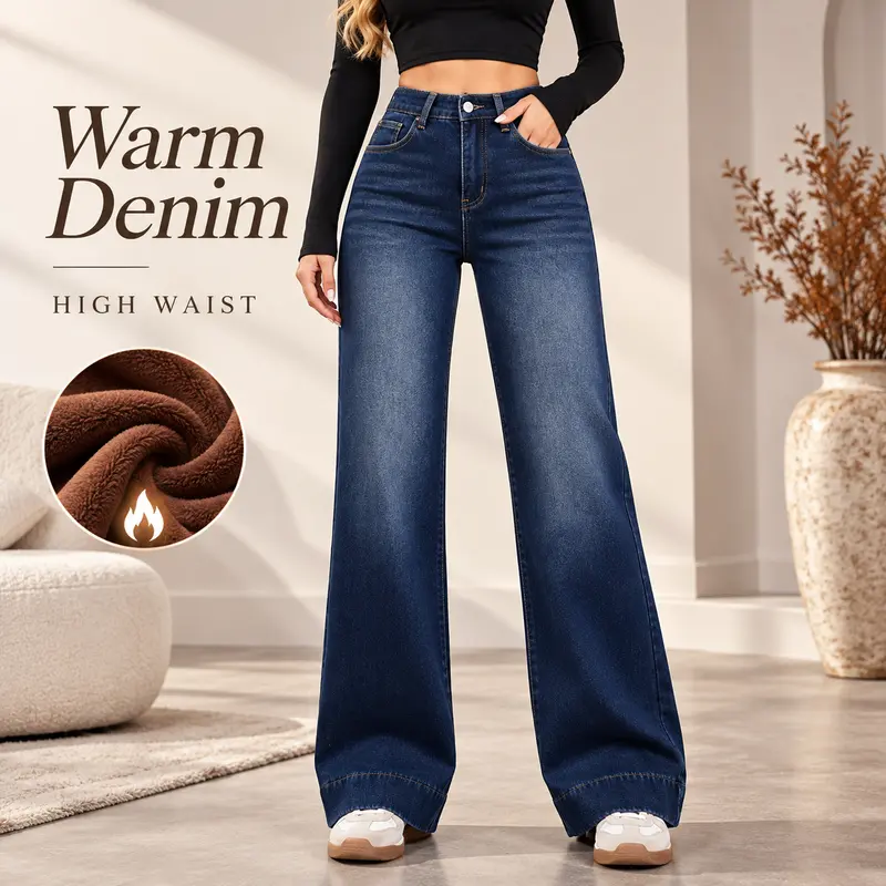 Original product front view in dark-indigo denim