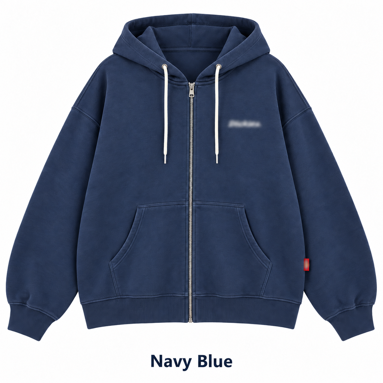 Navy Blue zip-up hoodie
