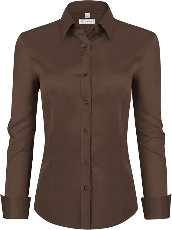 💚 LIMITED-TIME CLEARANCE ⚡ 10 FOR ONLY $26.99! Women’s Classic-Fit Dress Shirts – Elegant Everyday Button-Down Tops