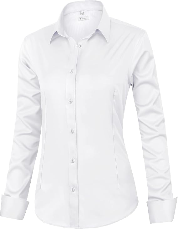 💚 LIMITED-TIME CLEARANCE ⚡ 10 FOR ONLY $26.99! Women’s Classic-Fit Dress Shirts – Elegant Everyday Button-Down Tops