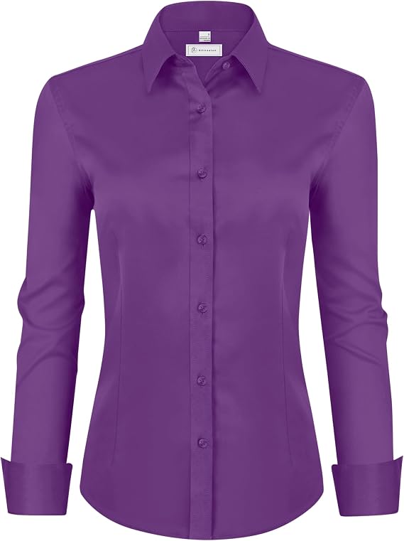 💚 LIMITED-TIME CLEARANCE ⚡ 10 FOR ONLY $26.99! Women’s Classic-Fit Dress Shirts – Elegant Everyday Button-Down Tops