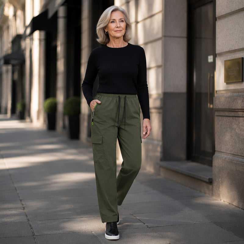 👖 50% RABATT! 💥 Vintage-Cargohose für Damen – Lockere Passform, Taschen & verstellbarer Bund – Ideal für Alltag, Reisen & Outdoor ✨