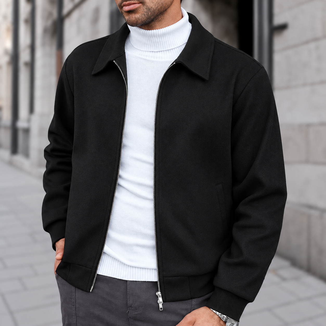Men's jacket color and fit