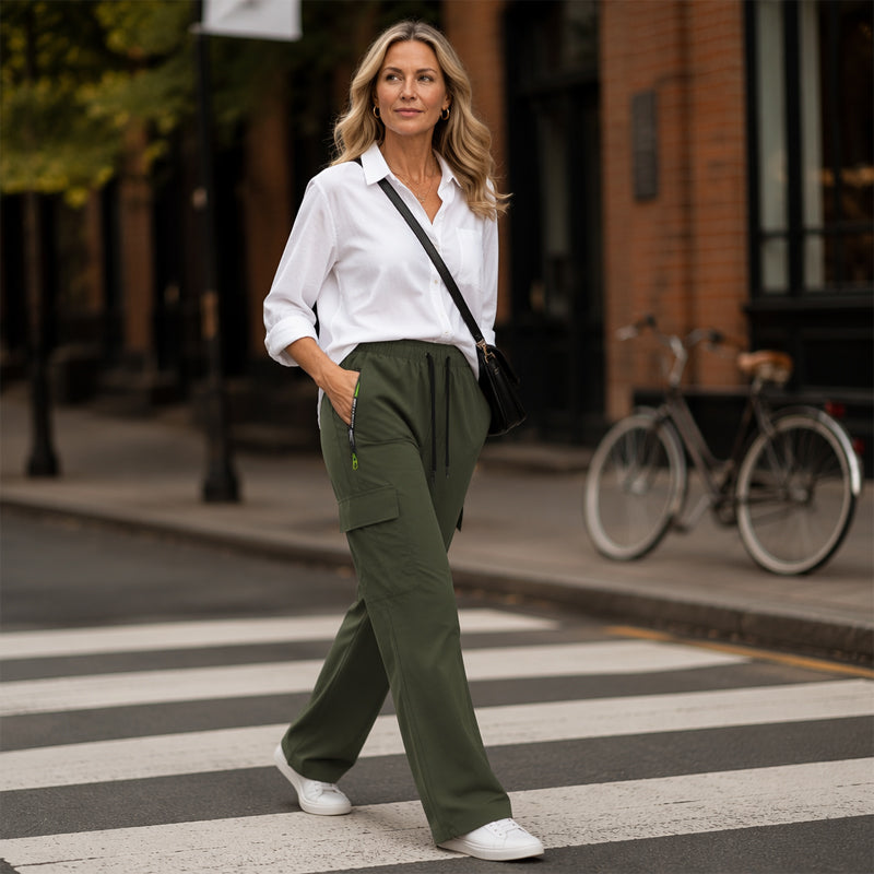 👖 50% RABATT! 💥 Vintage-Cargohose für Damen – Lockere Passform, Taschen & verstellbarer Bund – Ideal für Alltag, Reisen & Outdoor ✨