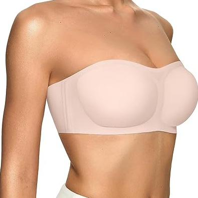 🔥 CLEARANCE SPECIAL – 5 FOR ONLY $23.99! Women’s Strapless Wireless Push-Up Bras – Non-Slip & Seamless Comfort