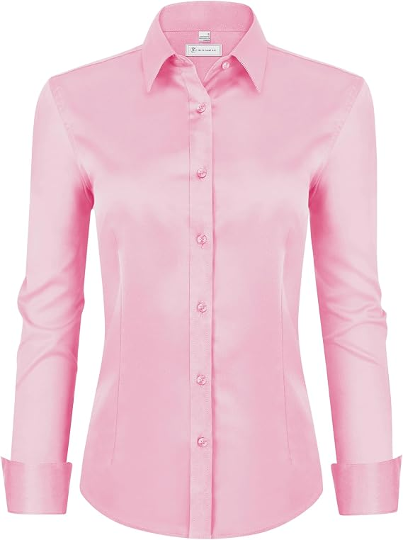 💚 LIMITED-TIME CLEARANCE ⚡ 10 FOR ONLY $26.99! Women’s Classic-Fit Dress Shirts – Elegant Everyday Button-Down Tops