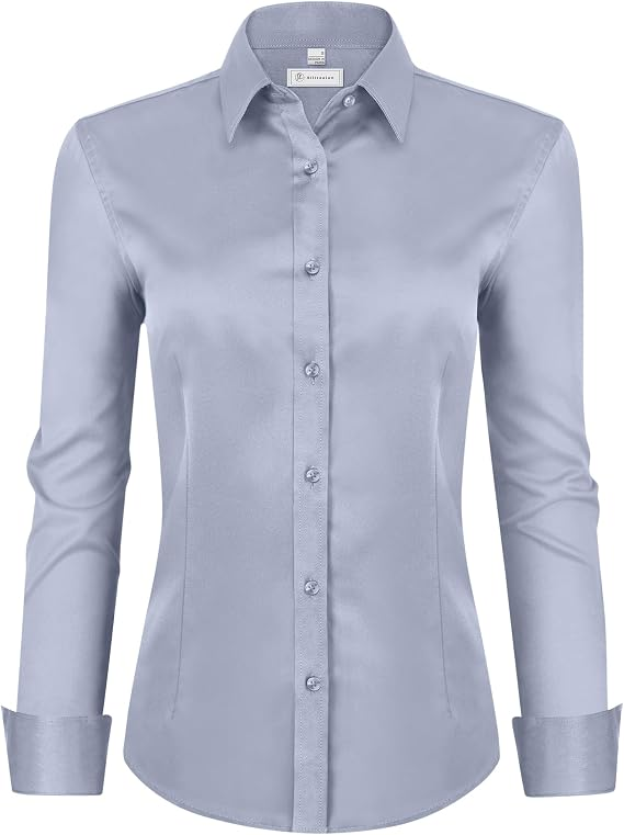 💚 LIMITED-TIME CLEARANCE ⚡ 10 FOR ONLY $26.99! Women’s Classic-Fit Dress Shirts – Elegant Everyday Button-Down Tops