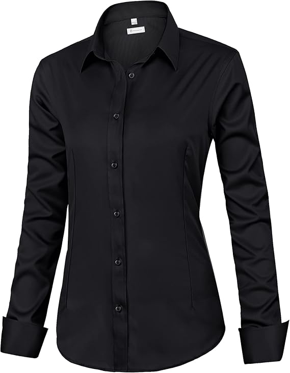 💚 LIMITED-TIME CLEARANCE ⚡ 10 FOR ONLY $26.99! Women’s Classic-Fit Dress Shirts – Elegant Everyday Button-Down Tops
