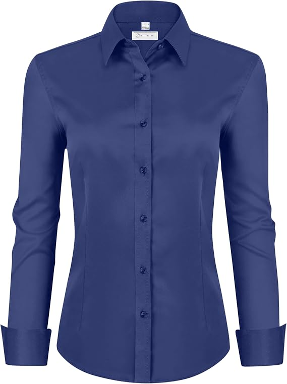💚 LIMITED-TIME CLEARANCE ⚡ 10 FOR ONLY $26.99! Women’s Classic-Fit Dress Shirts – Elegant Everyday Button-Down Tops