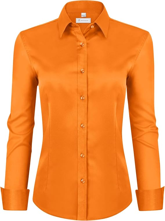 💚 LIMITED-TIME CLEARANCE ⚡ 10 FOR ONLY $26.99! Women’s Classic-Fit Dress Shirts – Elegant Everyday Button-Down Tops