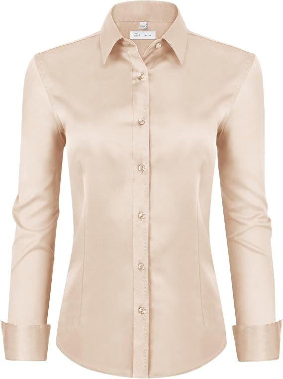 💚 LIMITED-TIME CLEARANCE ⚡ 10 FOR ONLY $26.99! Women’s Classic-Fit Dress Shirts – Elegant Everyday Button-Down Tops